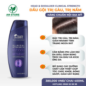 Dầu Gội Đặc Trị Gàu Head & Shoulder Clinical Strength Của Mỹ
