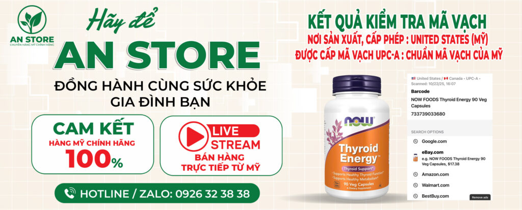 KẾT QUẢ KIỂM TRA MÃ VẠCH THUỐC HỖ TRỢ TUYẾN GIÁP DO AN STORE CUNG CẤP