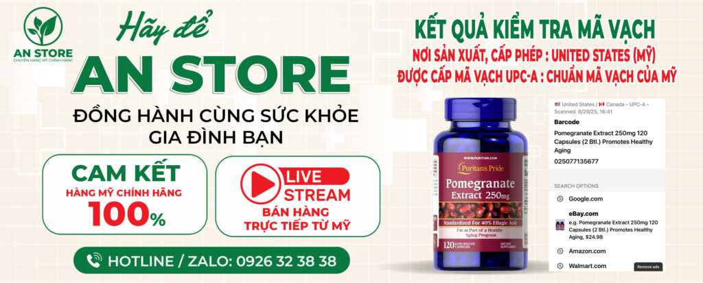 KẾT QUẢ KIỂM TRA QUÉT MÃ VẠCH CHỐNG NẮNG NỘI SINH DO AN STORE CUNG CẤP
