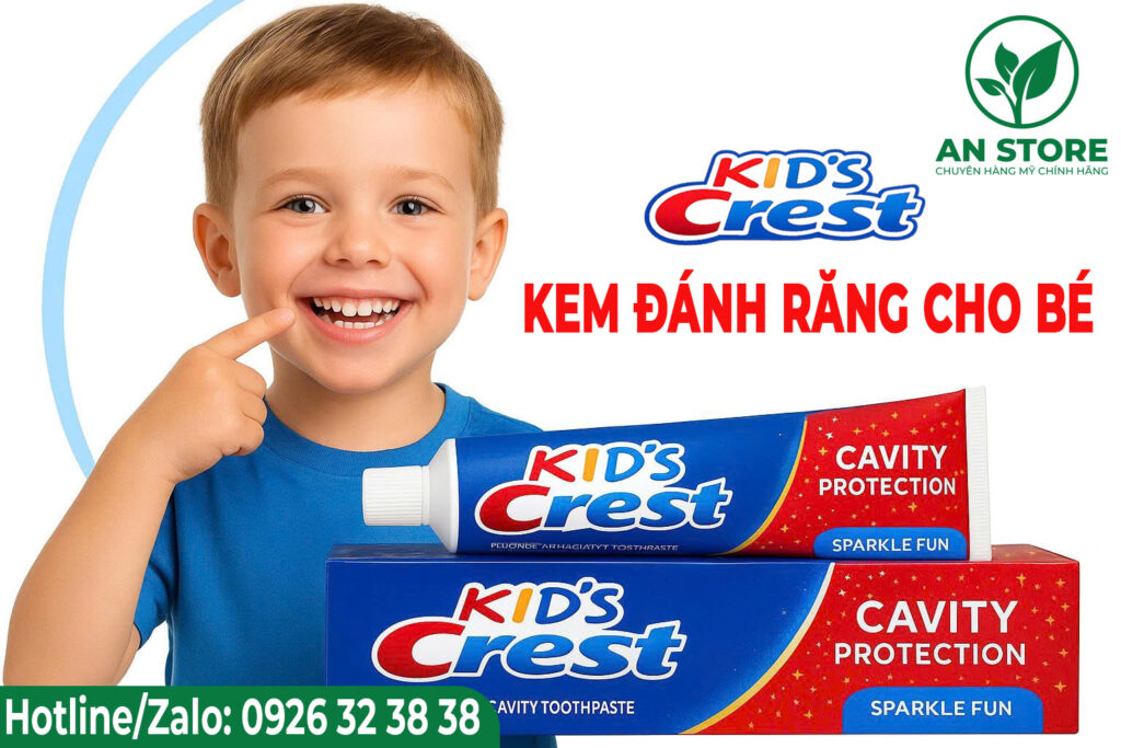 Kem Đánh Răng Crest Kid's Cavity Protection Của Mỹ