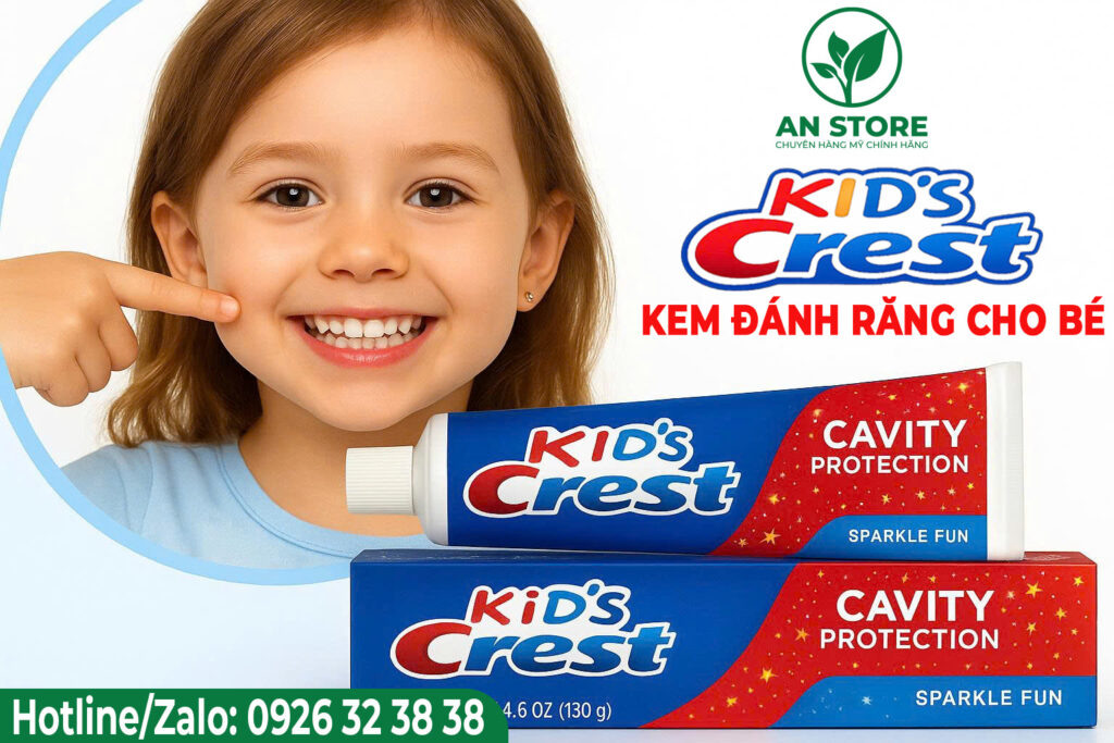 Kem Đánh Răng Crest Kid's Của Mỹ