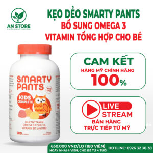 Kẹo Dẻo Smarty Pants Kids Formula 180 Viên Của Mỹ