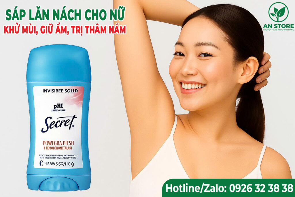 Sáp Lăn Nách Khử Mùi Secret Của Mỹ