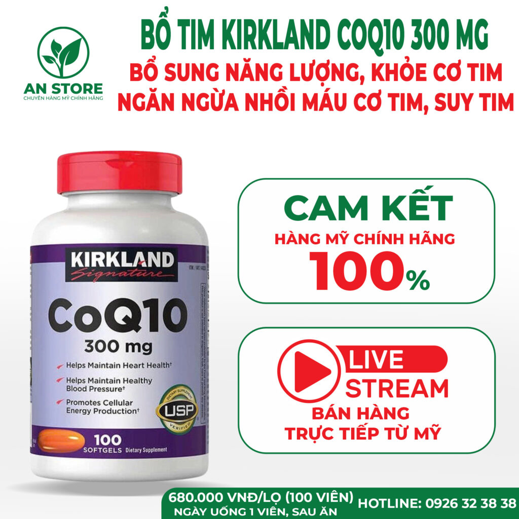 Thuốc Bổ Tim Kirkland CoQ10 300mg Của Mỹ