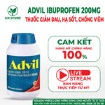 Thuốc Giảm Đau Hạ Sốt Advil Ibuprofen 200mg 360 Viên Của Mỹ - Hàng Nội Địa Mỹ 100%