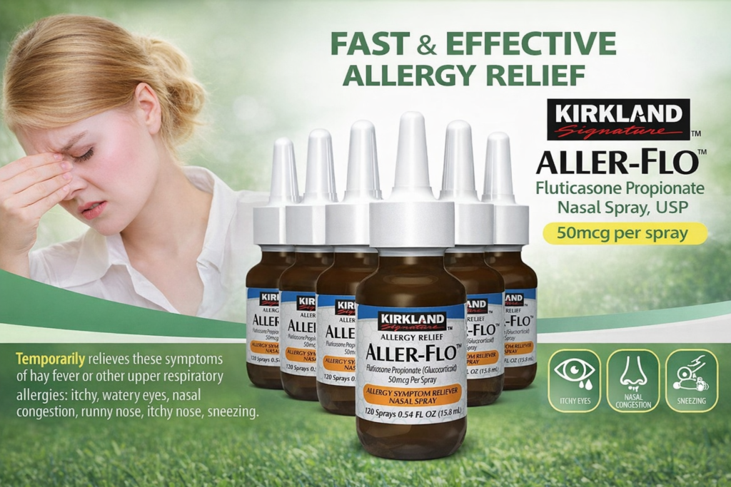 Thuốc Trị Viêm Xoang Viêm Mũi Dị Ứng Kirkland Aller-Flo Của Mỹ