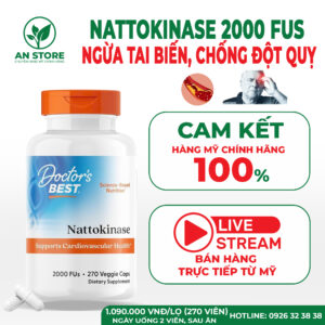 Viên Uống Phòng Ngừa Tai Biến Nattokinase 2000 FUs Của Mỹ