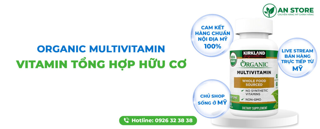 Vitamin Tổng Hợp Hữu Cơ Kirkland Organic Multivitamin Của Mỹ