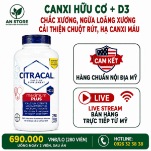 Canxi Hữu Cơ Citracal Của Mỹ