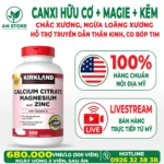 Canxi Hữu Cơ Kirkland Calcium Citrate Magnesium And Zinc With Vitamin D3 Của Mỹ, 100% Chính Hãng, Giá Tốt