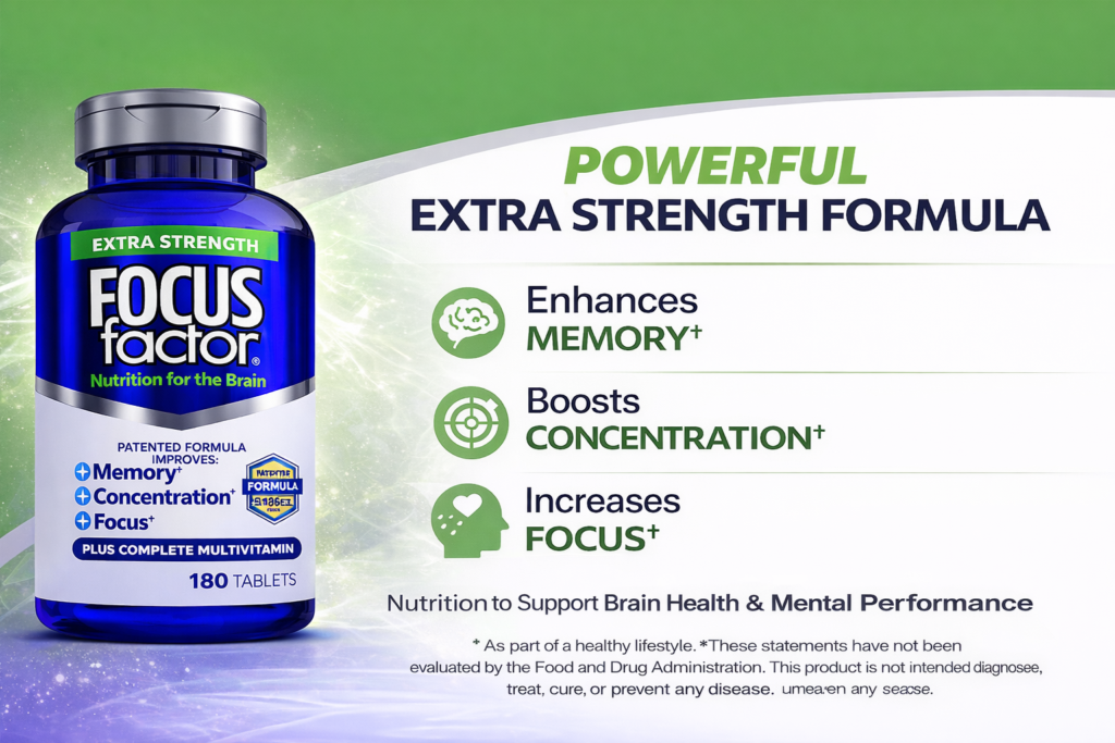 Công dụng vượt trội của thuốc bổ não Focus Factor 180 viên đối với trí nhớ.