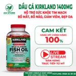 Dầu Cá Kirkland Wild Alaskan Fish Oil 1400mg 230 Viên Của Mỹ, 100% Chính Hãng, Chuẩn Nội Địa Mỹ, Giá Tốt
