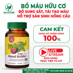 Thuốc Bổ Máu Hữu Cơ MegaFood Iron Blood Builder Của Mỹ