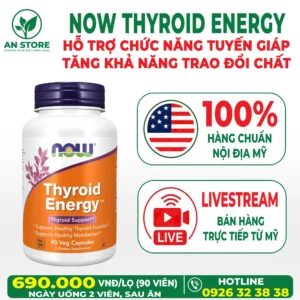 Viên Uống Hỗ Trợ Tuyến Giáp Now Thyroid Energy Của Mỹ
