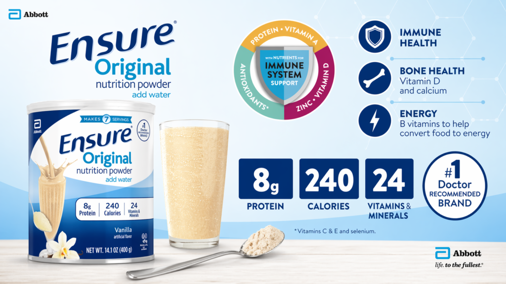 Sữa Bột Ensure Original Nutrition Powder 400g Chuẩn Nội Địa Mỹ Chính Hãng