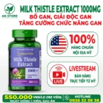 Thuốc Bổ Gan Milk Thistle Extract 1000mg 180 Viên Của Mỹ, 100% Chính Hãng, Chuẩn Nội Địa Mỹ, Giá Tốt