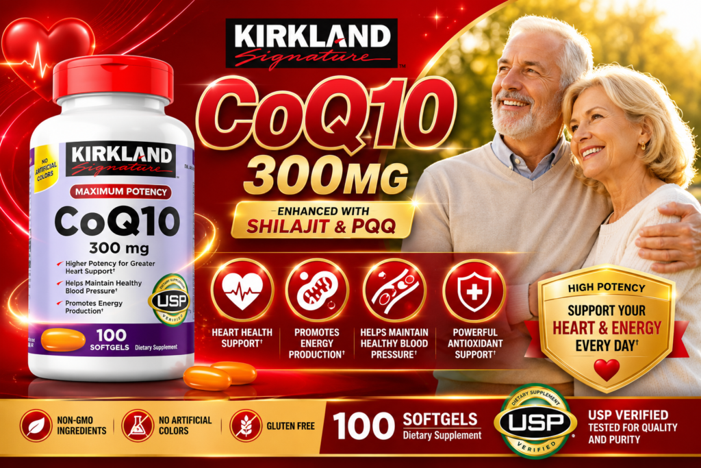 Thuốc Bổ Tim Kirkland CoQ10 300mg 100 Viên Của Mỹ Chính Hãng tại An Store