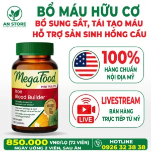 Thuốc Bổ Máu Hữu Cơ MegaFood Iron Blood Builder Của Mỹ
