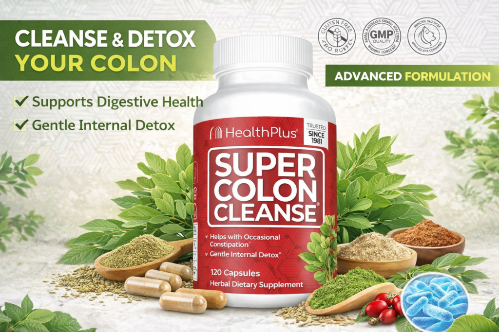 Viên Uống Thải Độc Ruột HealthPlus Super Colon Cleanse Của Mỹ 