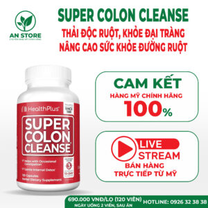Viên Uống Thải Độc Ruột HealthPlus Super Colon Cleanse Của Mỹ