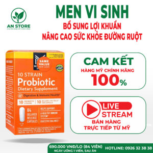 Men Vi Sinh Member’s Mark 10 Strain Probiotic 84 Viên Của Mỹ