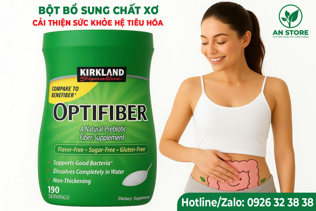 Bột Bổ Sung Chất Xơ Kirkland Optifiber Của Mỹ