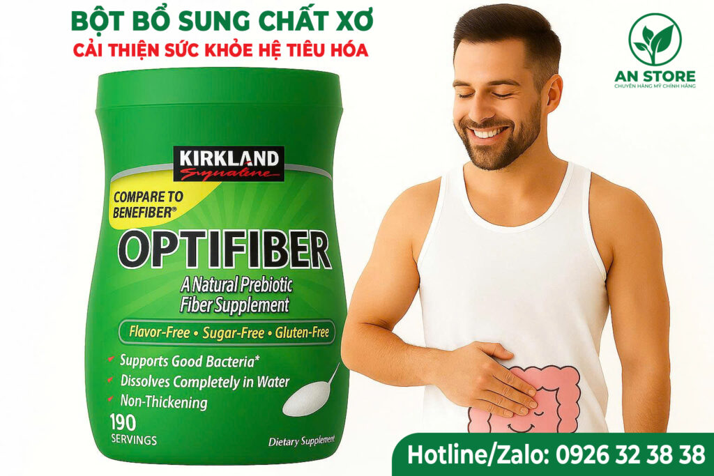 Bột Bổ Sung Chất Xơ Kirkland Signature Optifiber Của Mỹ