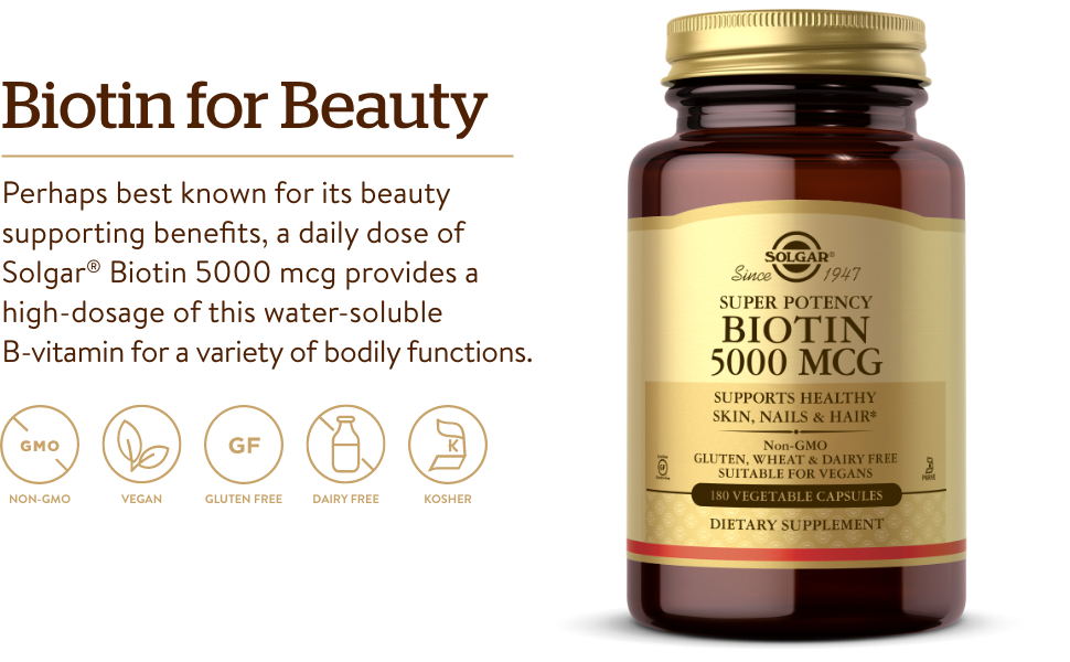 Ưu Điểm Vượt Trội Của Viên Uống Solgar Biotin 5000 Mcg Của Mỹ