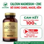 Viên Uống Bổ Sung Canxi Magie Kẽm Của Mỹ - Solgar Calcium Magnesium Plus Zinc 100 Viên