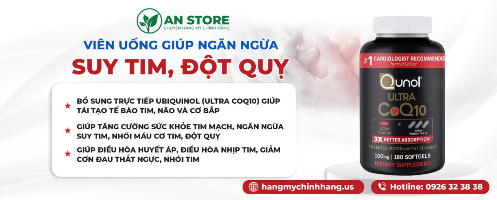 Công Dụng Viên Uống Bổ Tim Qunol Ultra COQ10 Của Mỹ