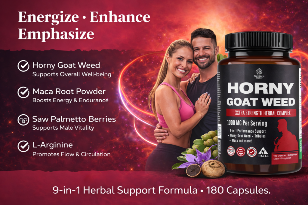 Thành Phần Thuốc Tăng Cường Sinh Lý Nam Nature’s Craft Horny Goat Weed Của Mỹ