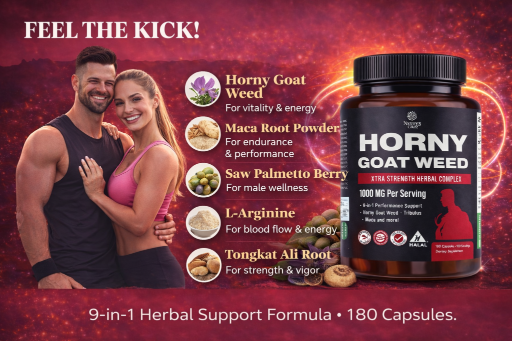 Thành Phần Thuốc Trị Yếu Sinh Lý Nam Nature’s Craft Horny Goat Weed 180 Viên Của Mỹ