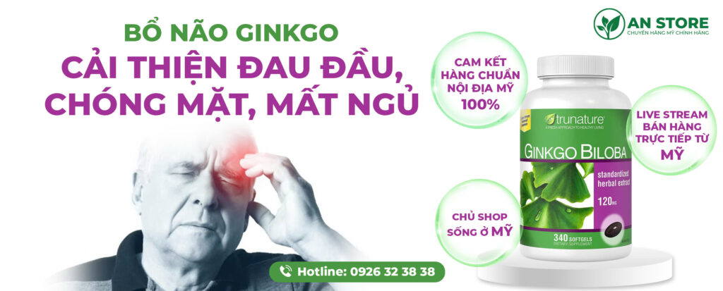 Thuốc Bổ Não Ginkgo Biloba 120mg Của Mỹ