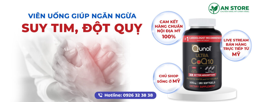 Viên Uống Bổ Tim Qunol Ultra COQ10 100mg 180 Viên Của Mỹ