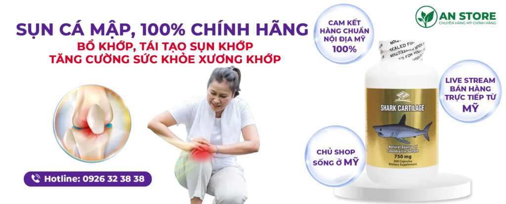 Viên Uống Sụn Cá Mập Shark Cartilage Nuhealth Của Mỹ