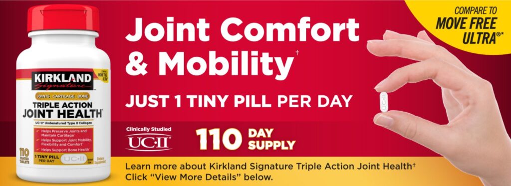 Cách Sử Dụng Kirkland Triple Action Joint Health 110 Viên