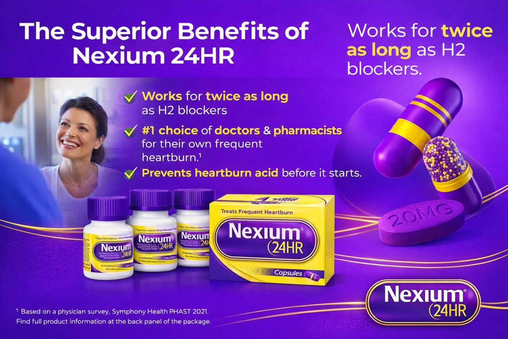 Công Dụng Vượt Trội Của Nexium 24HR