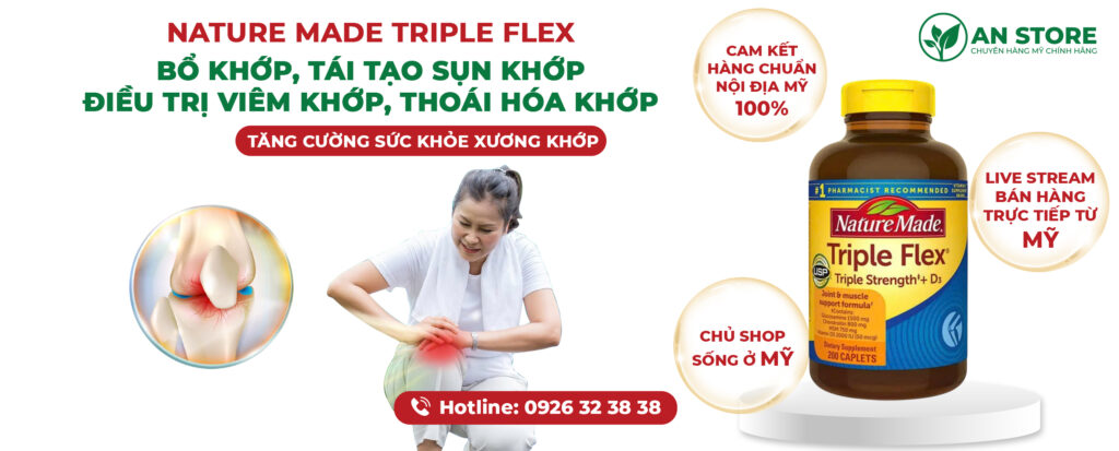 Thuốc Bổ Xương Khớp Nature Made Triple Flex 200 Viên Của Mỹ