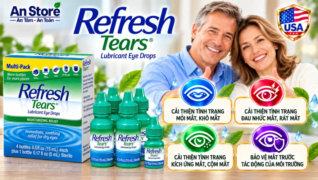 Nước Mắt Nhân Tạo Refresh Tears Của Mỹ