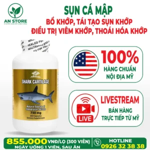 Sụn Cá Mập Nuhealth Shark Cartilage 300 Viên Của Mỹ