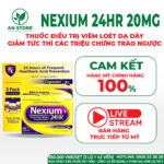 Nexium 24HR - Thuốc Trị Trào Ngược Dạ Dày, Viêm Loét Dạ Dày Của Mỹ