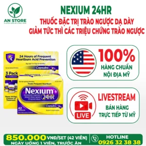Thuốc Điều Trị Trào Ngược Dạ Dày Nexium 24HR Của Mỹ