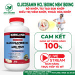Thuốc Bổ Khớp Kirkland Glucosamine HCL 1500mg With MSM 1500mg 375 Viên Của Mỹ