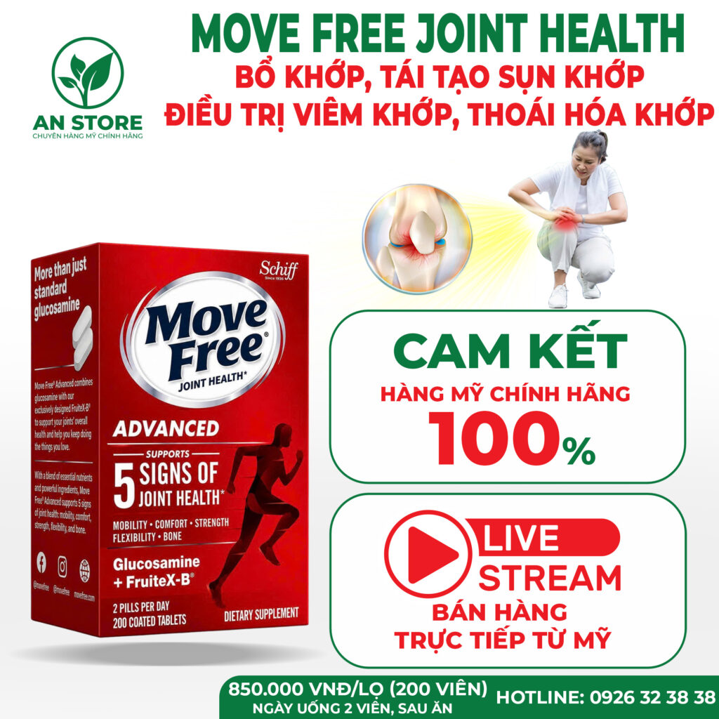 Thuốc Bổ Xương Khớp Move Free Joint Health 200 Viên Của Mỹ