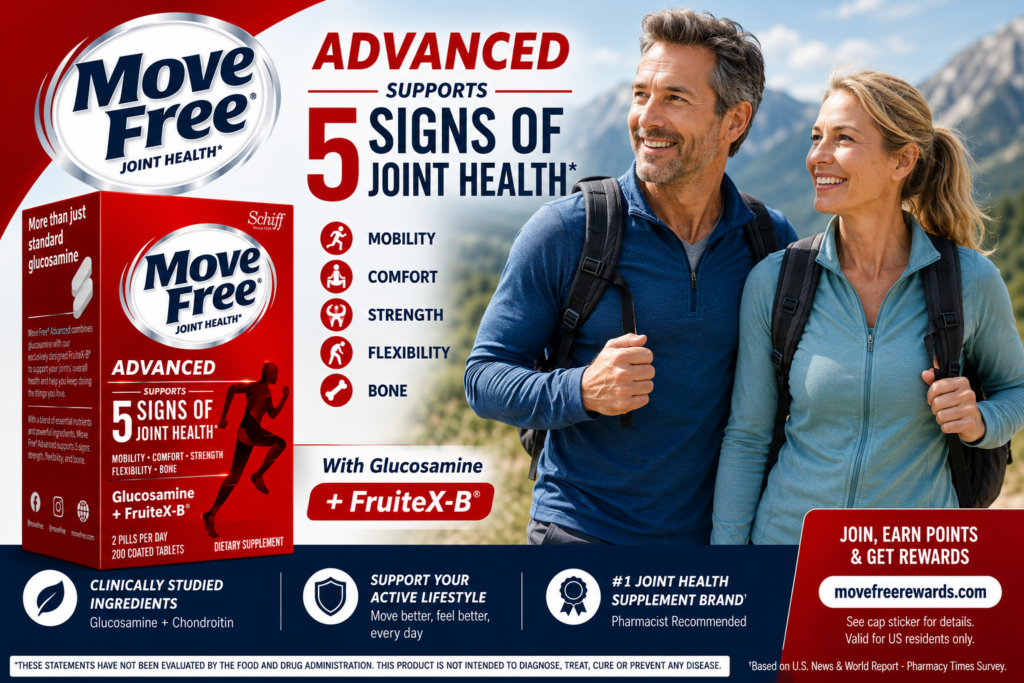 Thuốc Bổ Xương Khớp Move Free Joint Health 200 Viên Chính Hãng Của Mỹ