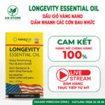 Dầu Gió Vàng Nanogize Longevity Essential Oil Của Mỹ, 100% Chính Hãng, Chuẩn Nội Địa Mỹ, Giá Tốt