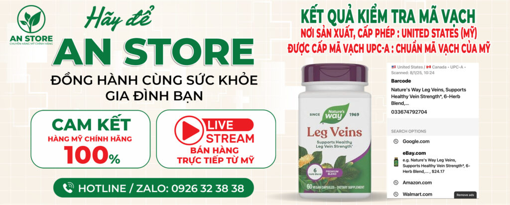 KẾT QUẢ KIỂM TRA MÃ VẠCH THUỐC TRỊ GIÃN TĨNH MẠCH DO AN STORE CUNG CẤP