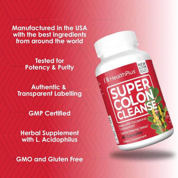 Thải Độc Ruột HealthPlus Super Colon Cleanse Của Mỹ