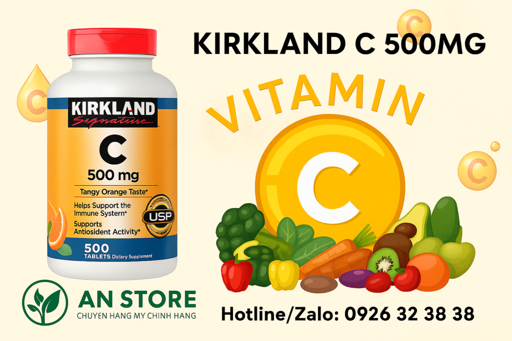 Viên Ngậm Bổ Sung Vitamin C 500mg Của Mỹ
