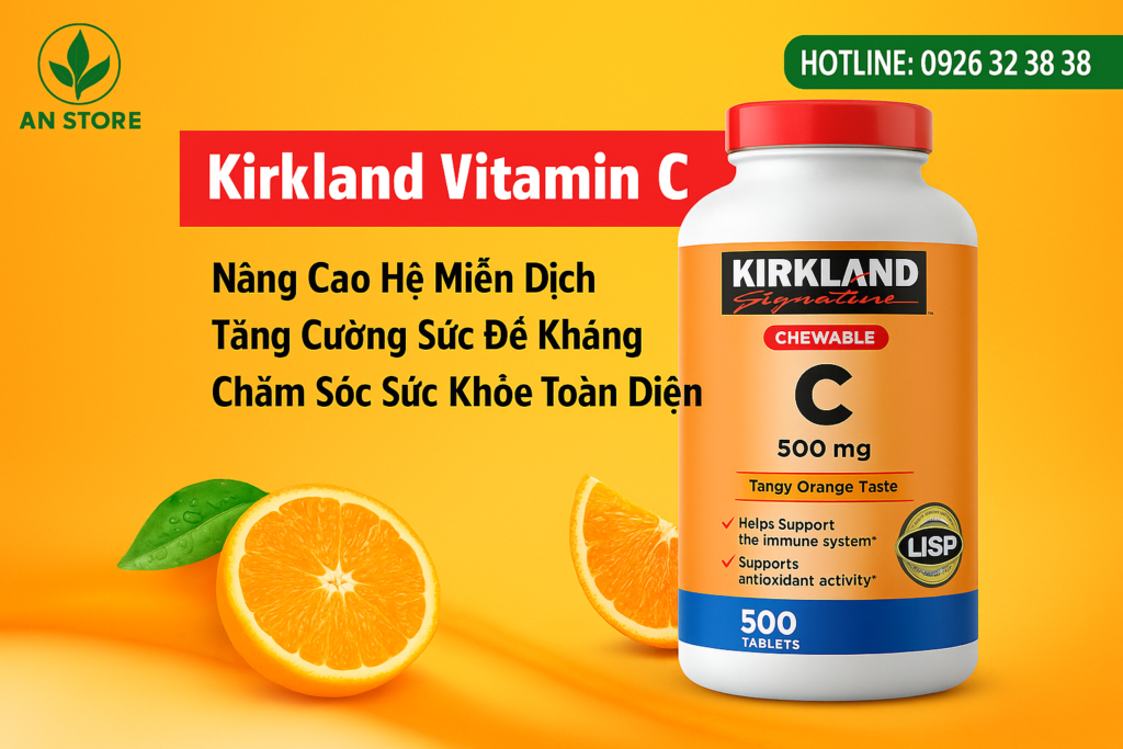 Viên Ngậm Vitamin C Kirkland 500mg Của Mỹ